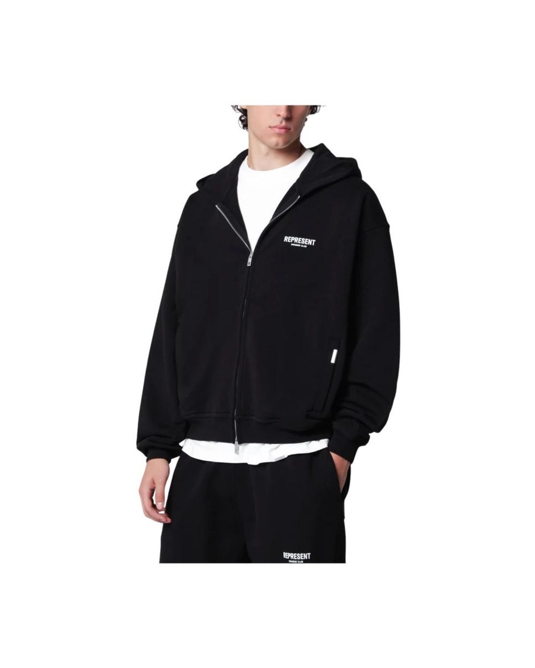Zip-Throughs Represent pour homme en coloris Black
