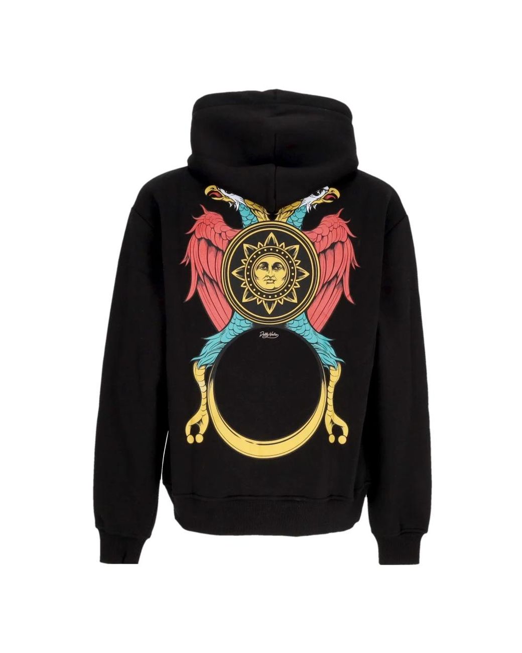 DOLLY NOIRE Black Hoodies for men