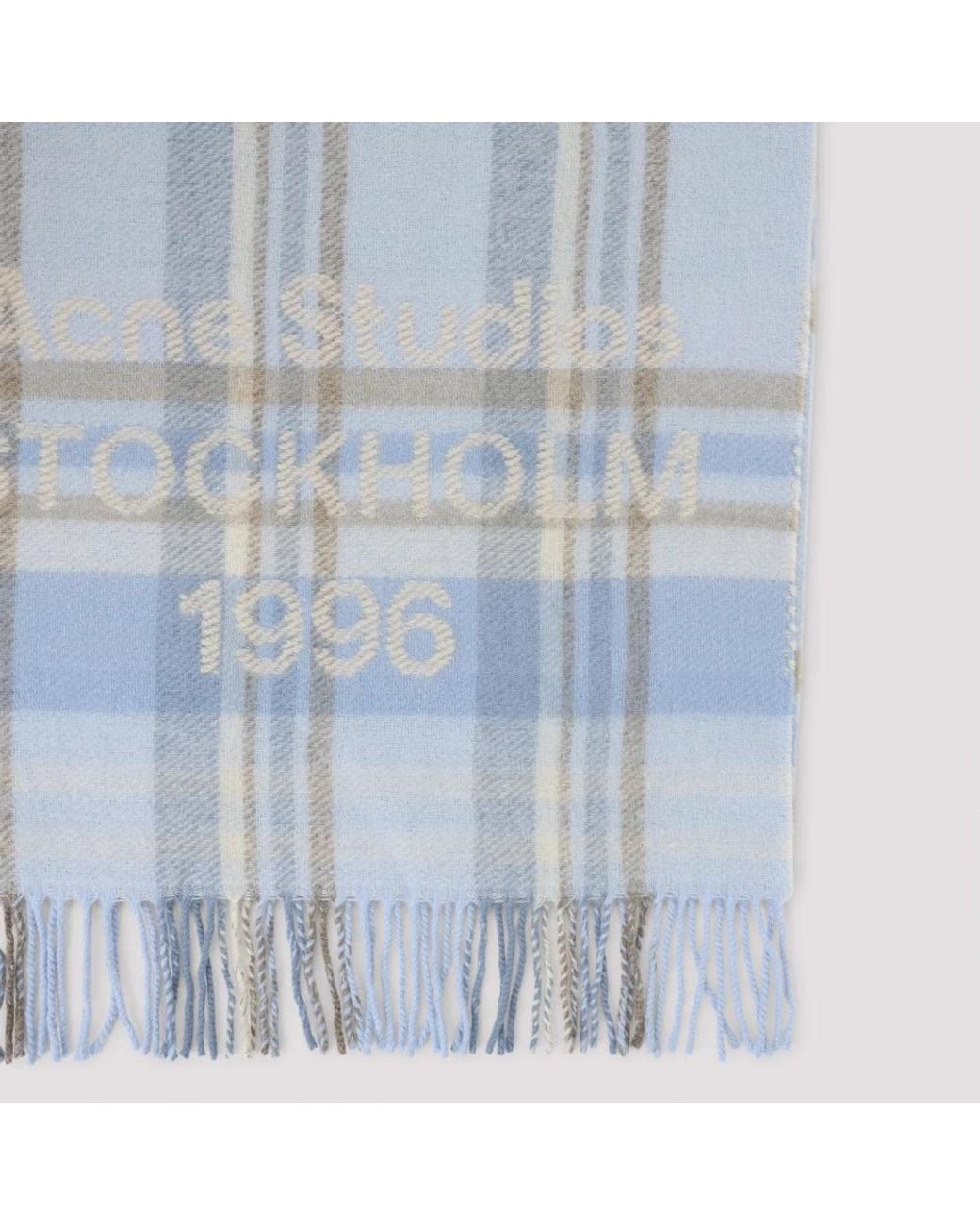 Acne Blue Winter Scarves