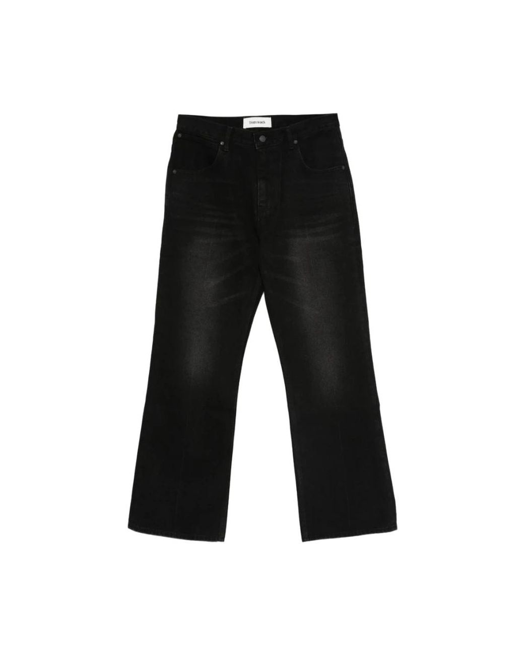 TONYWACK Black Straight Jeans for men