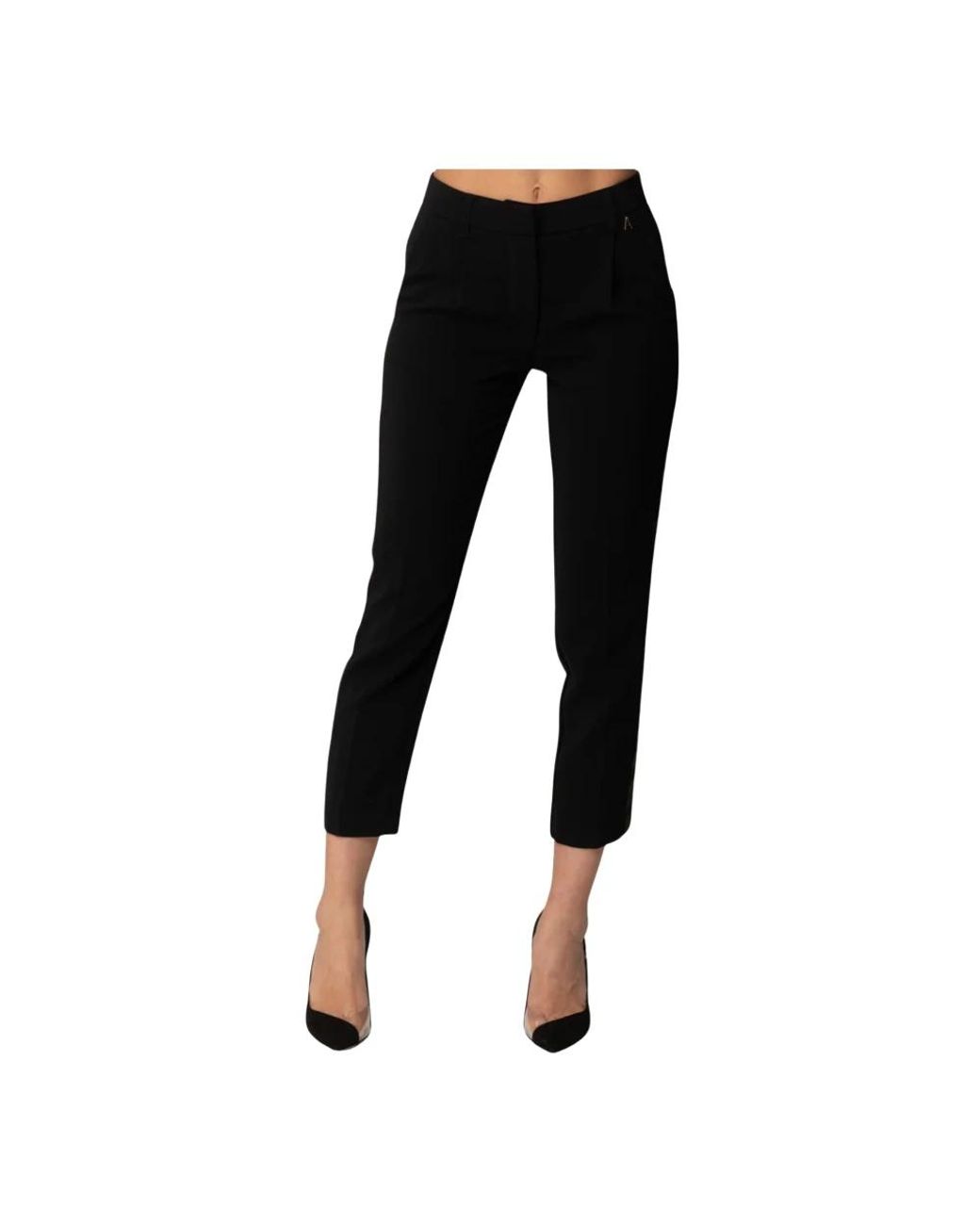 Twinset Black Cropped Trousers