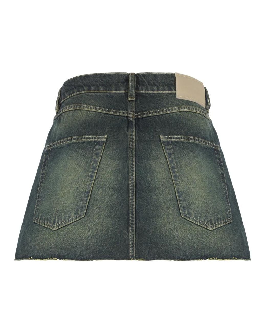 Our Legacy Green Denim Skirts