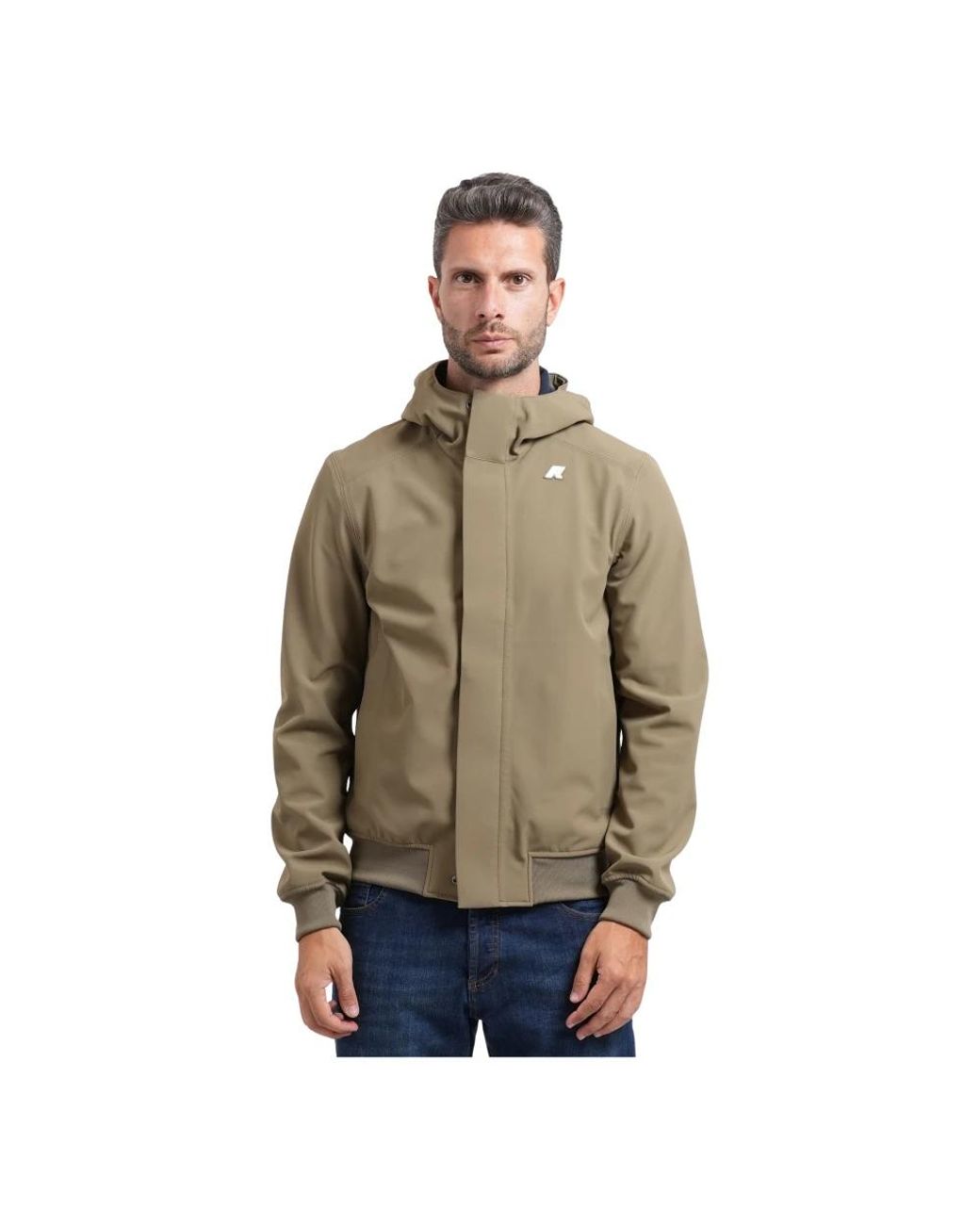 K-Way Brown Bomber Jackets for men
