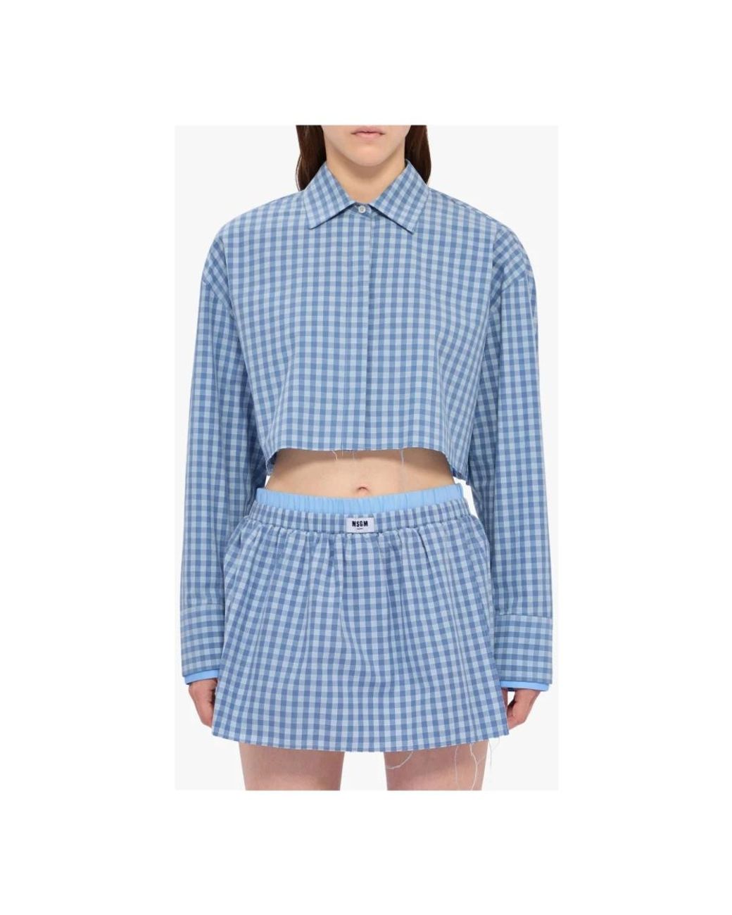 Shirts MSGM de color Blue