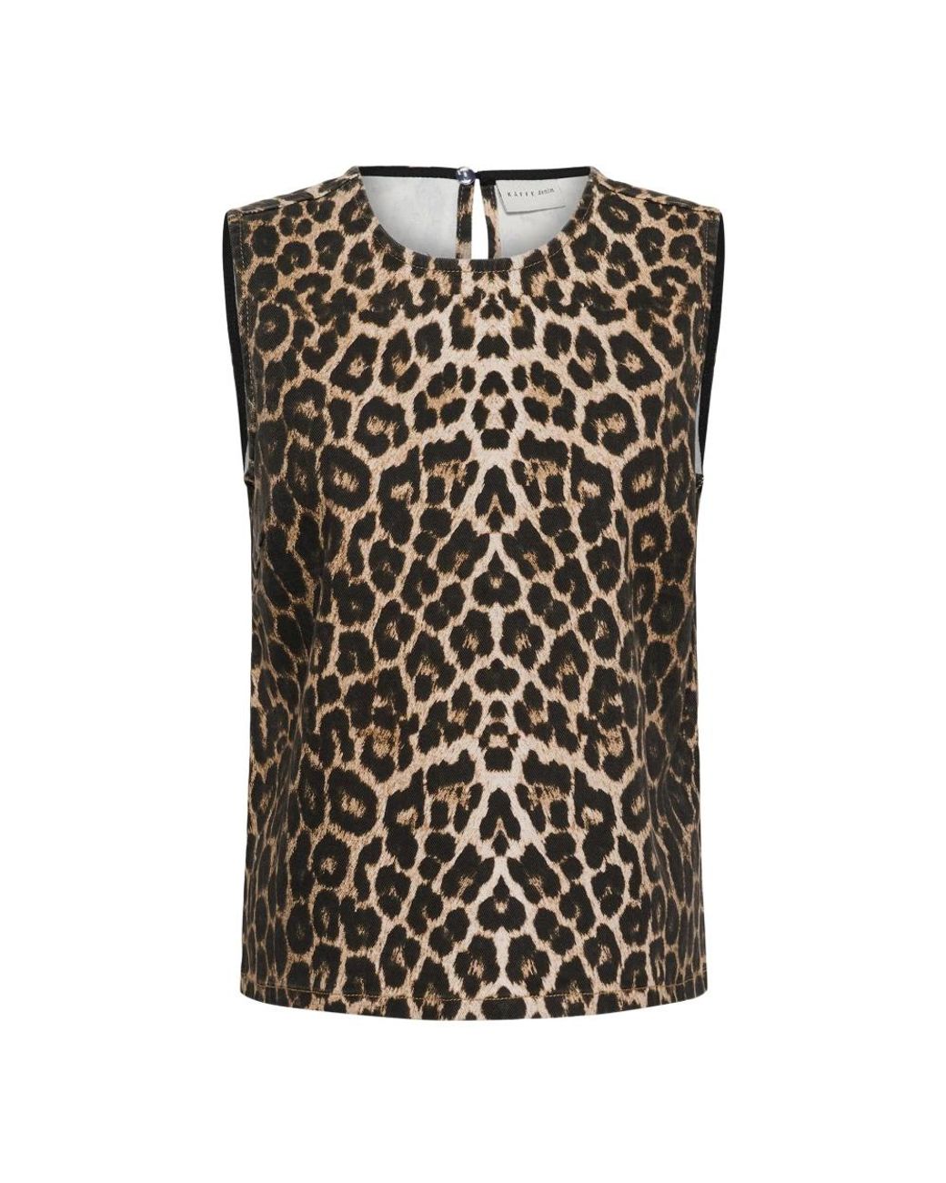 Sleeveless Tops Kaffe de color Black