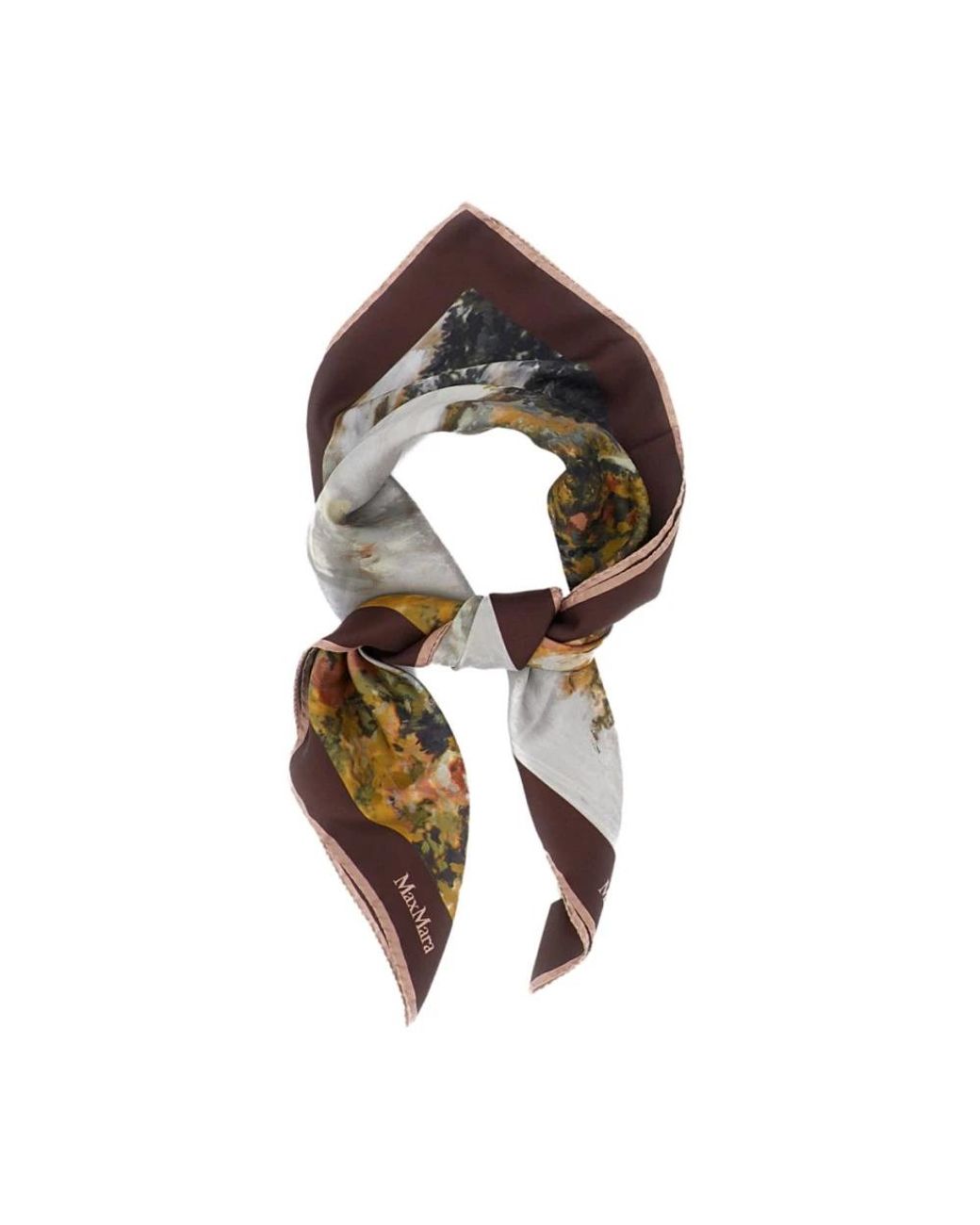 Max Mara Metallic Silk Scarves