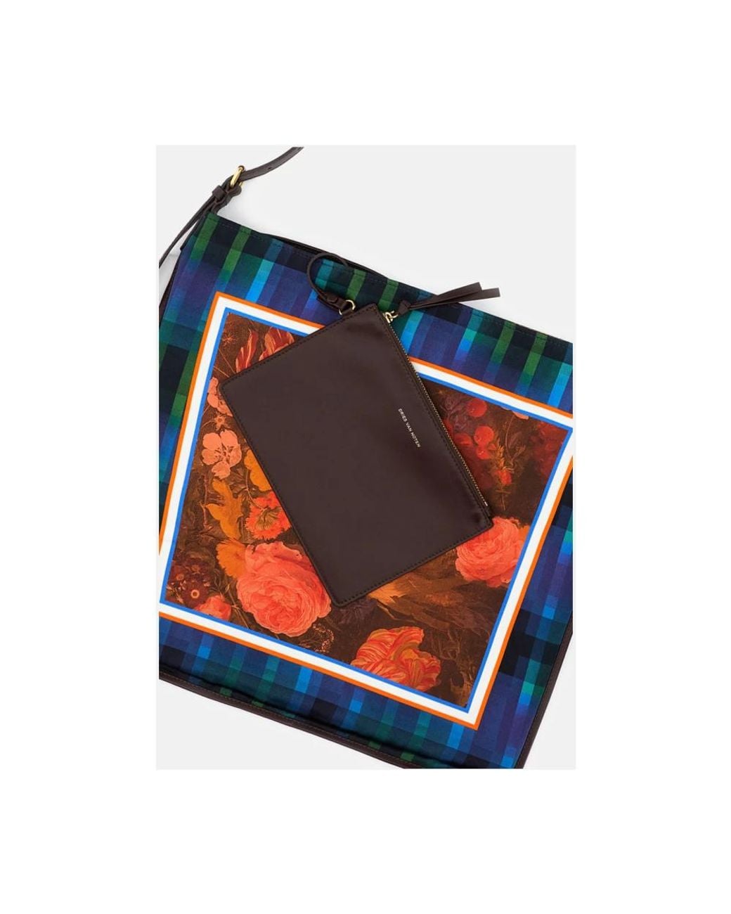 Dries Van Noten Blue Shoulder Bags
