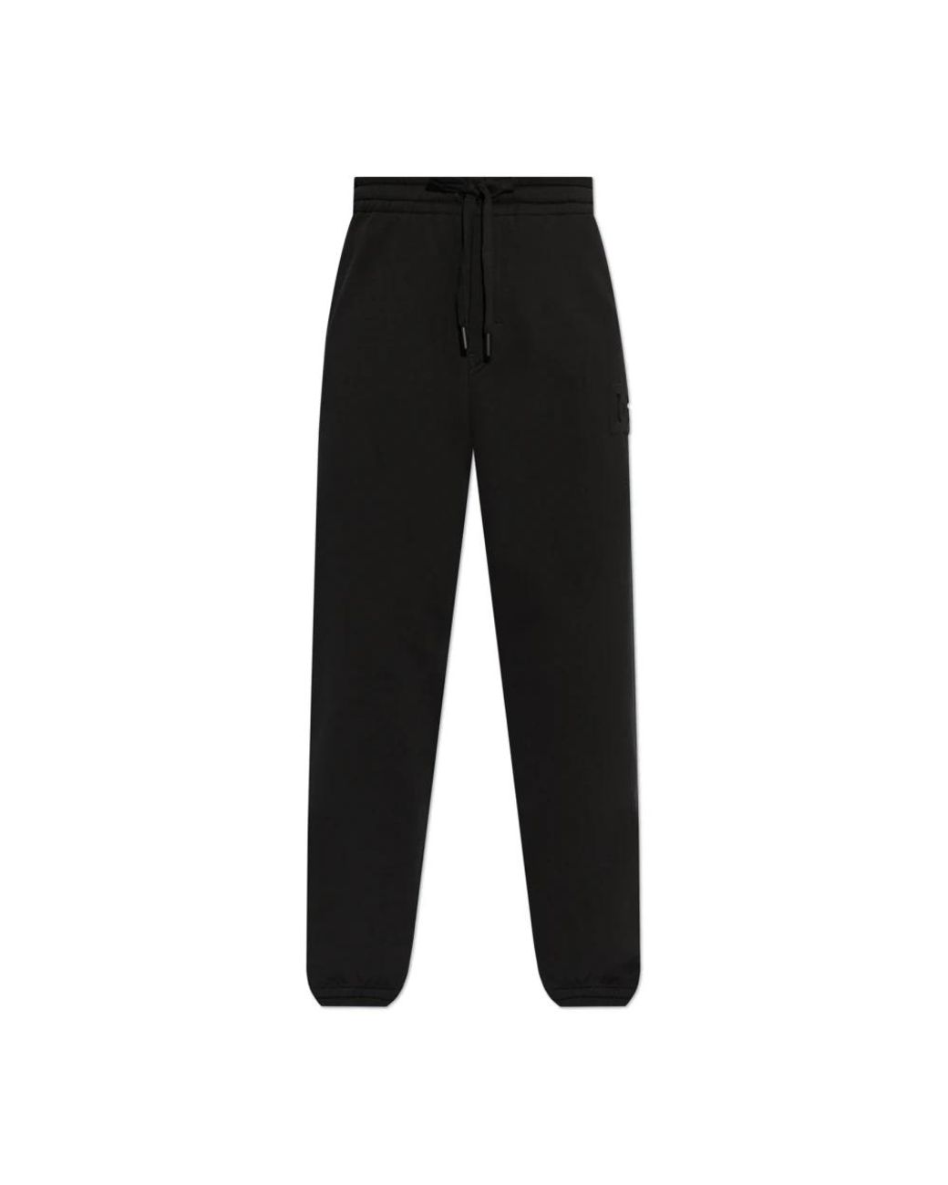 Dolce & Gabbana Broeken ,Zwart ,Katoen Trainingsbroeken Met Logo in het Black voor heren