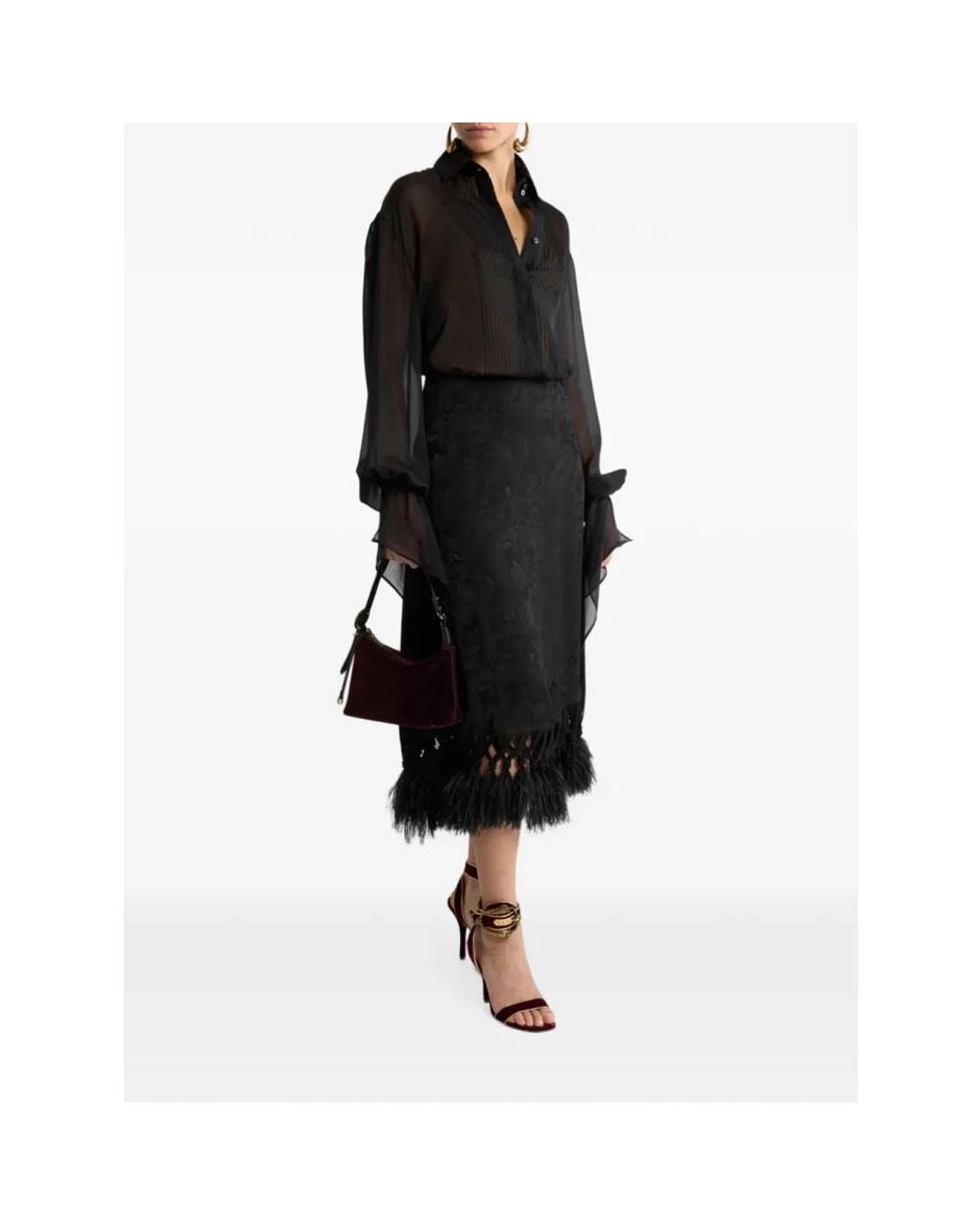 Midi Skirts Etro de color Black
