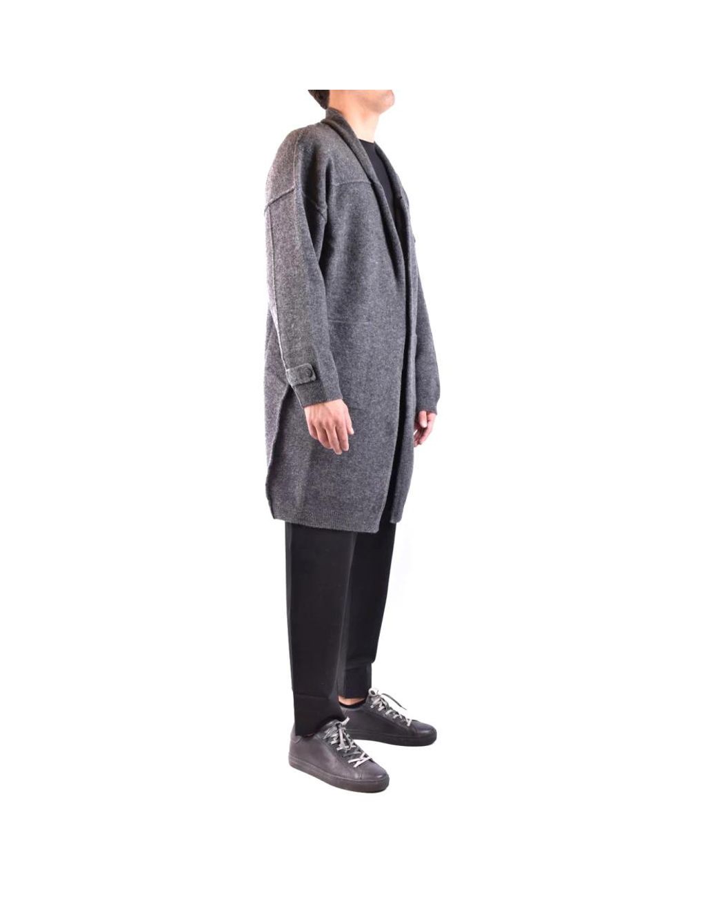 Isabel Benenato Gray Single-Breasted Coats for men