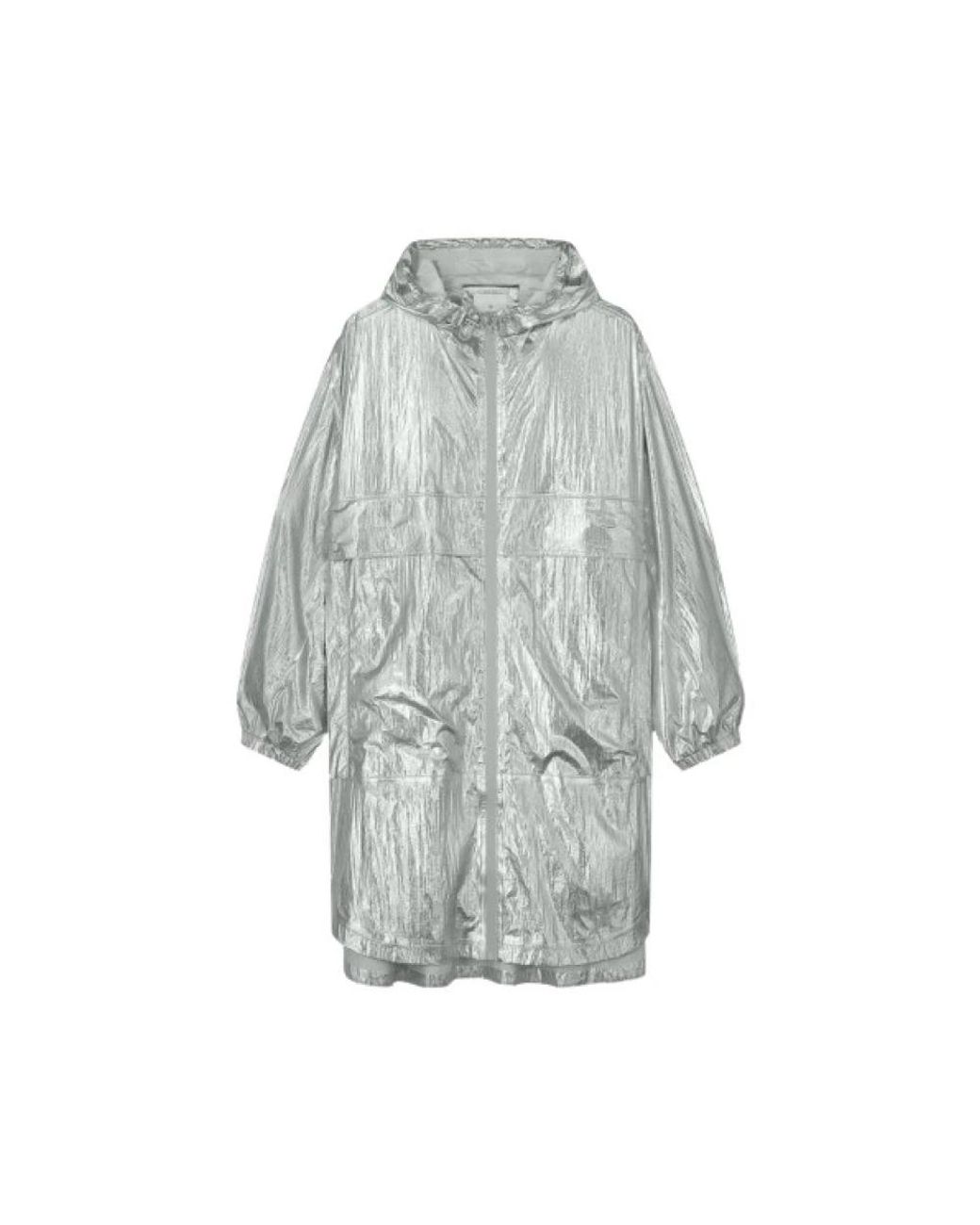 Summum Jassen ,Grijs ,Metallic Oversized Regenjas in het Gray