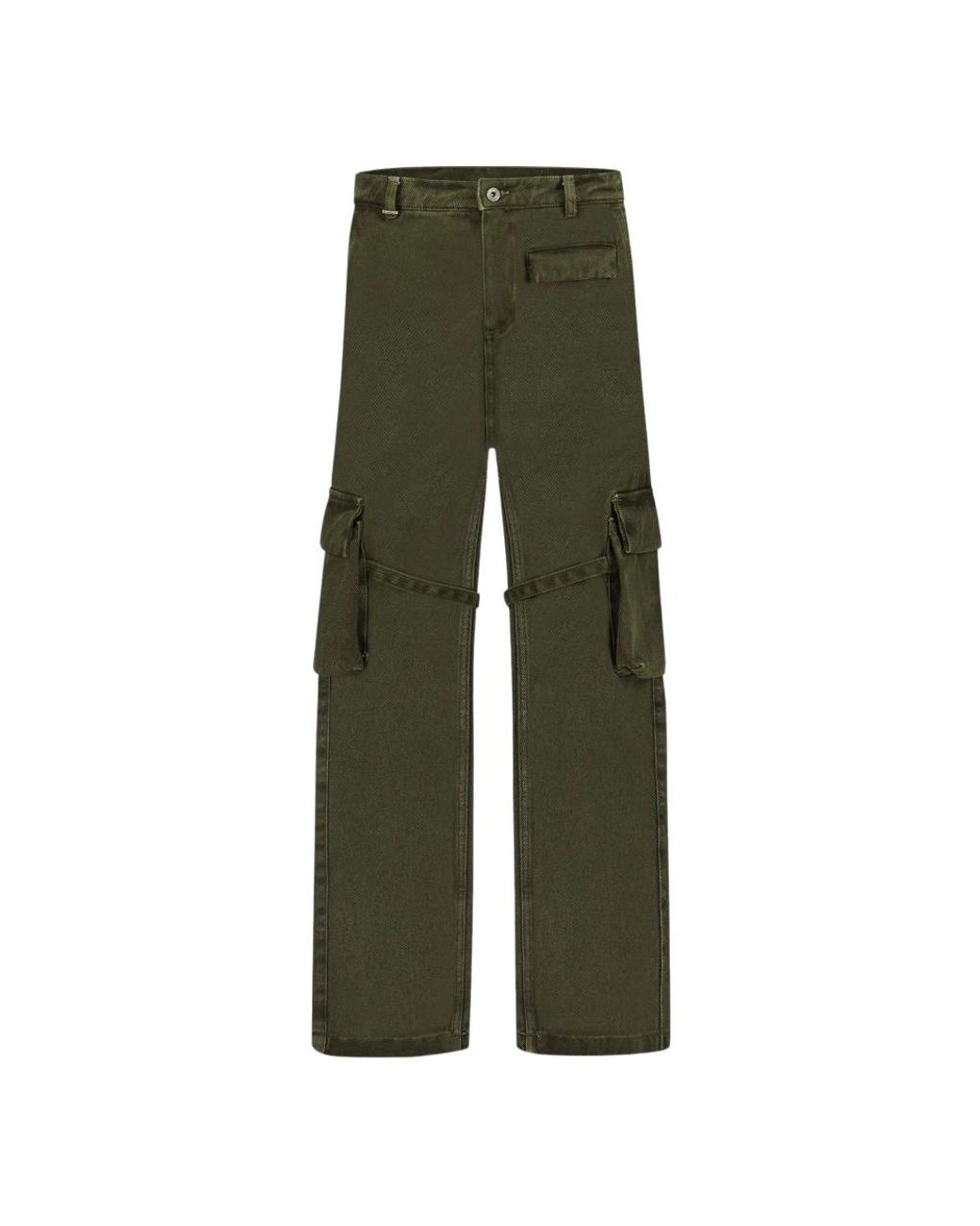 flâneur Broeken ,Groen ,Katoen Cargo Broek Met Telefoon Zak in het Green voor heren