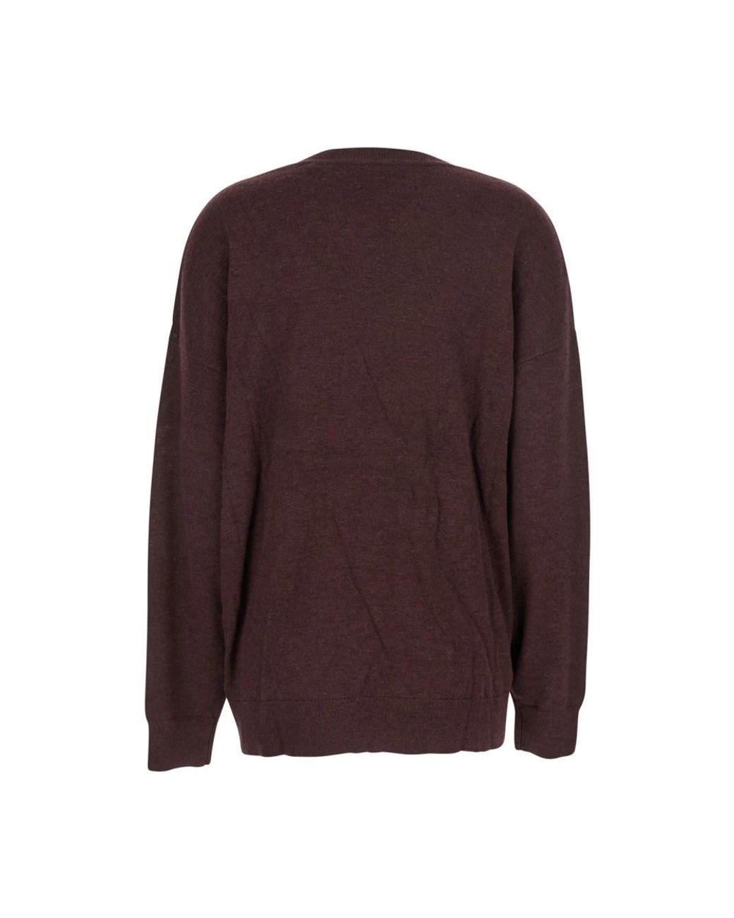 Isabel Marant Purple V-Neck Knitwear