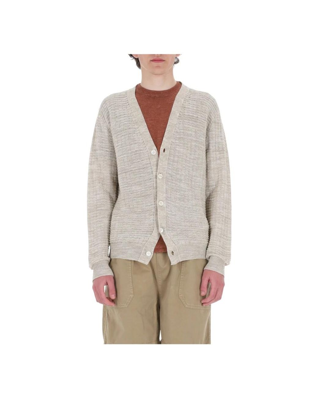 Cardigans di Roberto Collina in Natural da Uomo