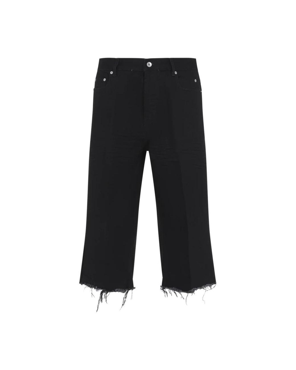 Rick Owens Black Cropped Jeans for men