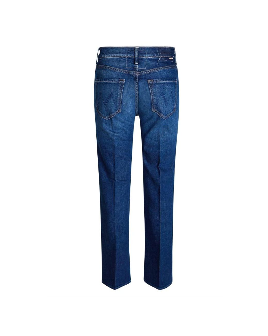 Mother Blue Wide Jeans