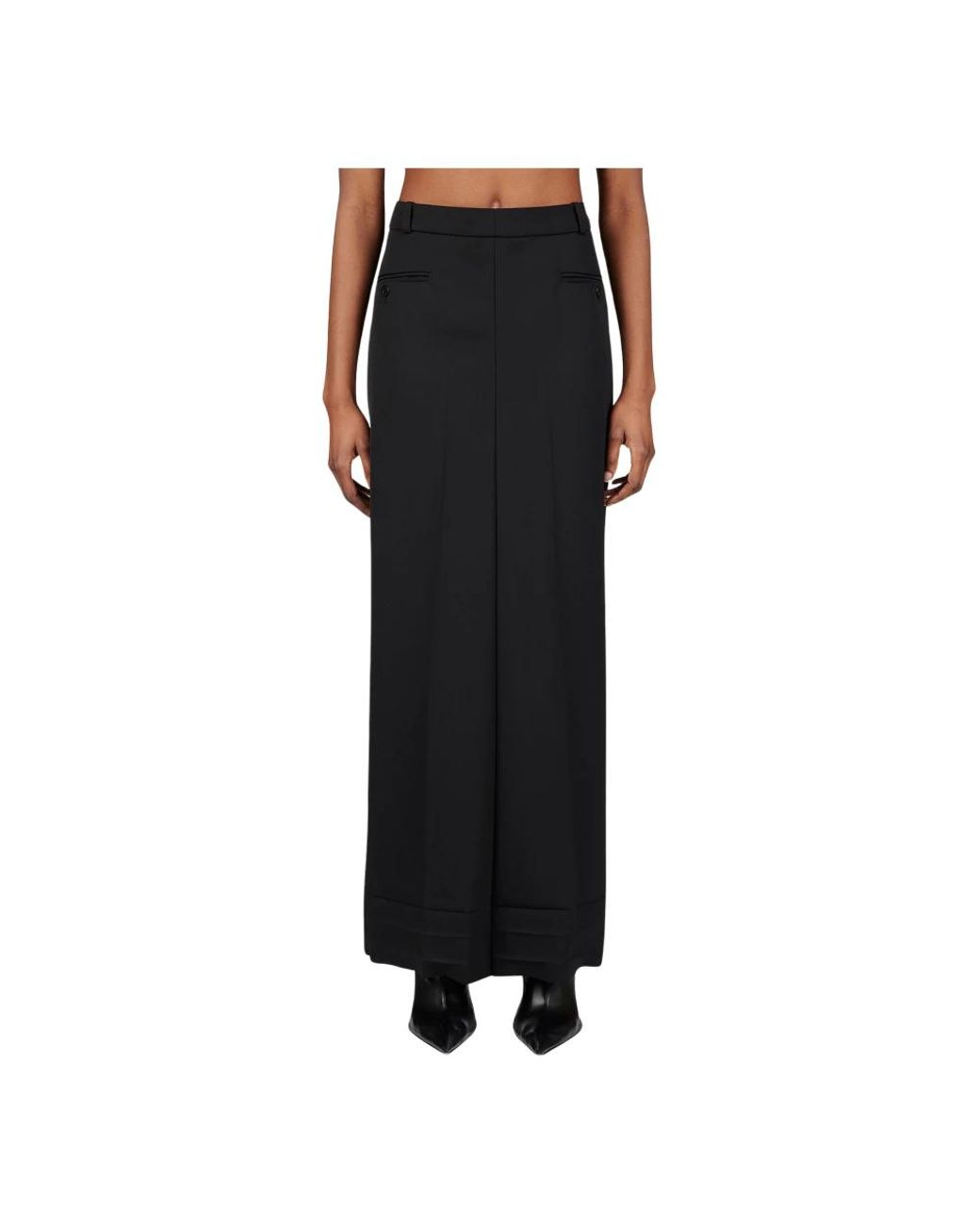 Balenciaga Black Maxi Skirts