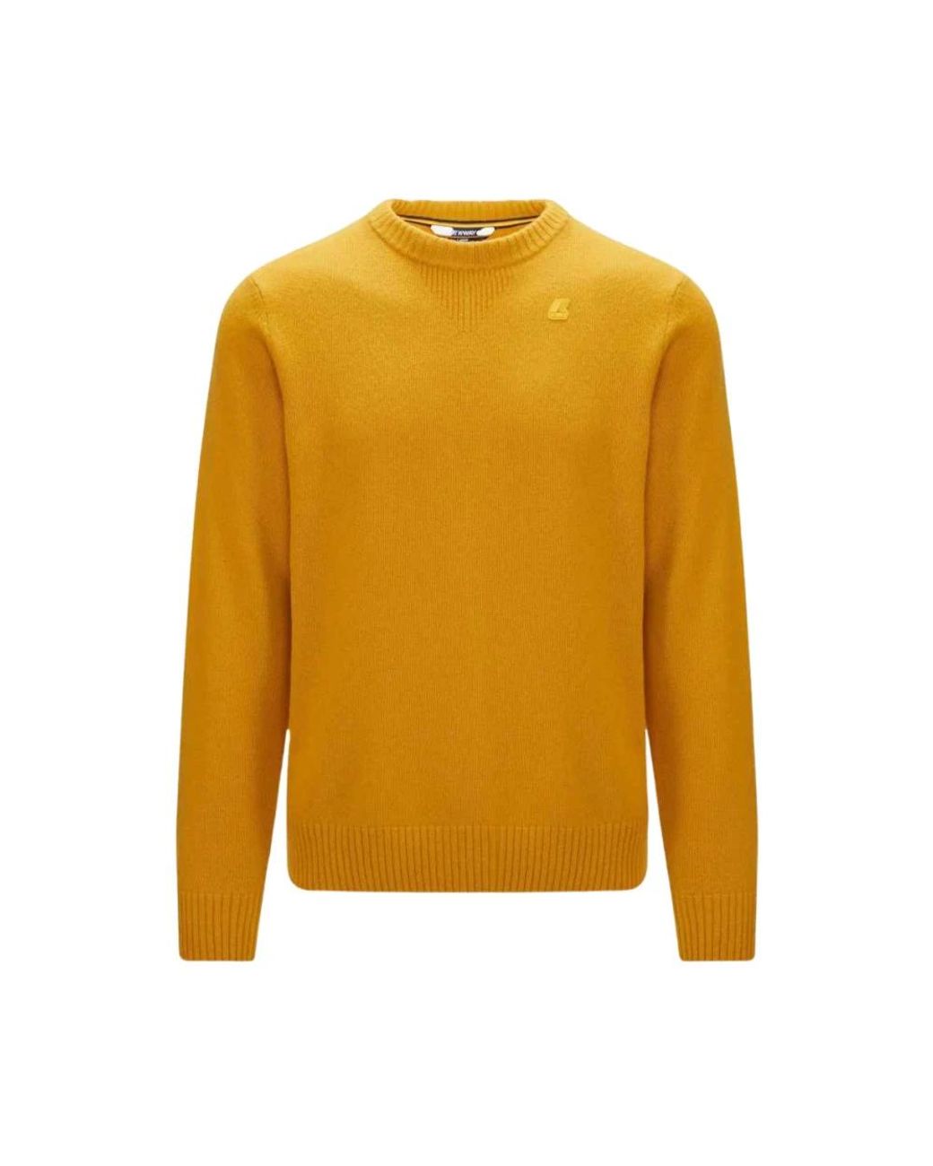 K-Way Yellow Round-Neck Knitwear for men