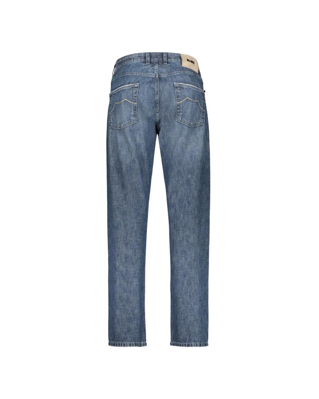Moorer Blue Straight Fit Jeans for men