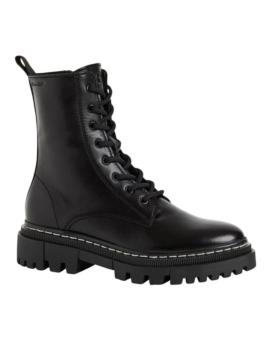 Tamaris Black Lace-Up Boots