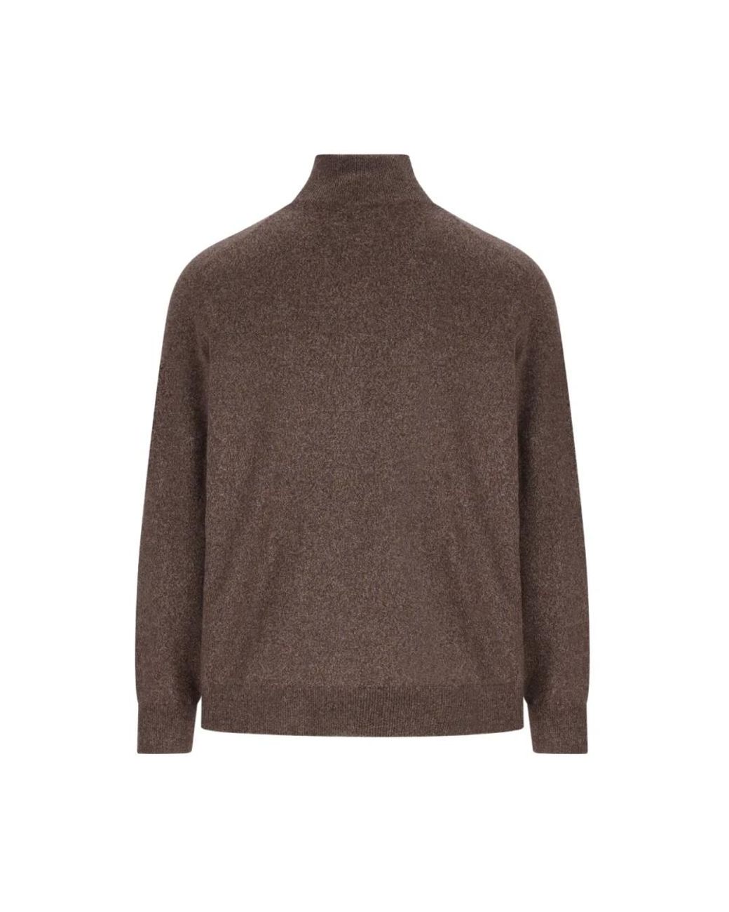 Brunello Cucinelli Brown Cashmere Knitwear for men