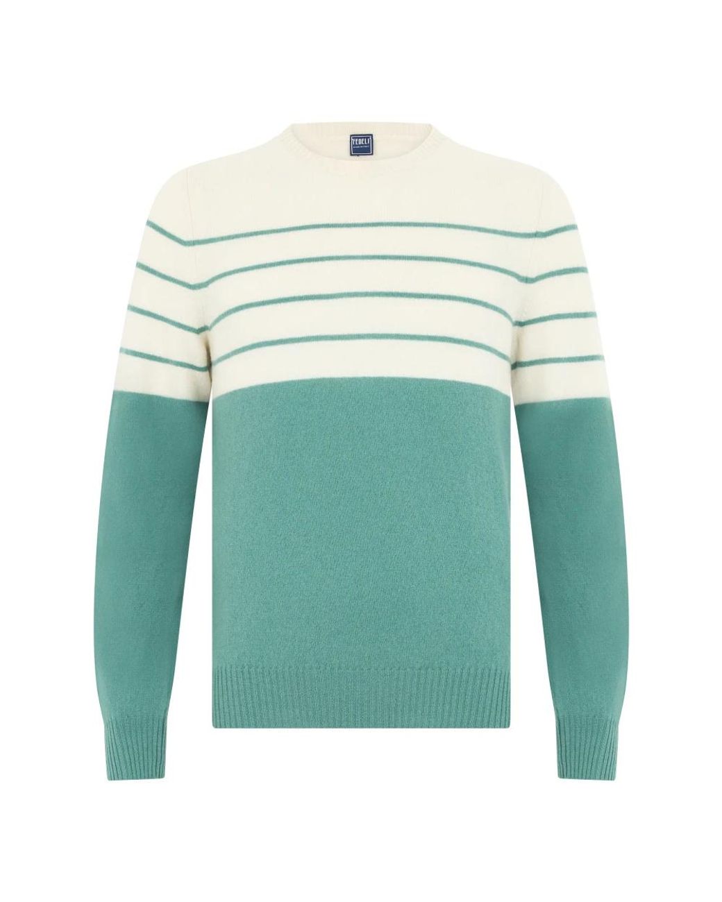 Fedeli Green Round-Neck Knitwear for men
