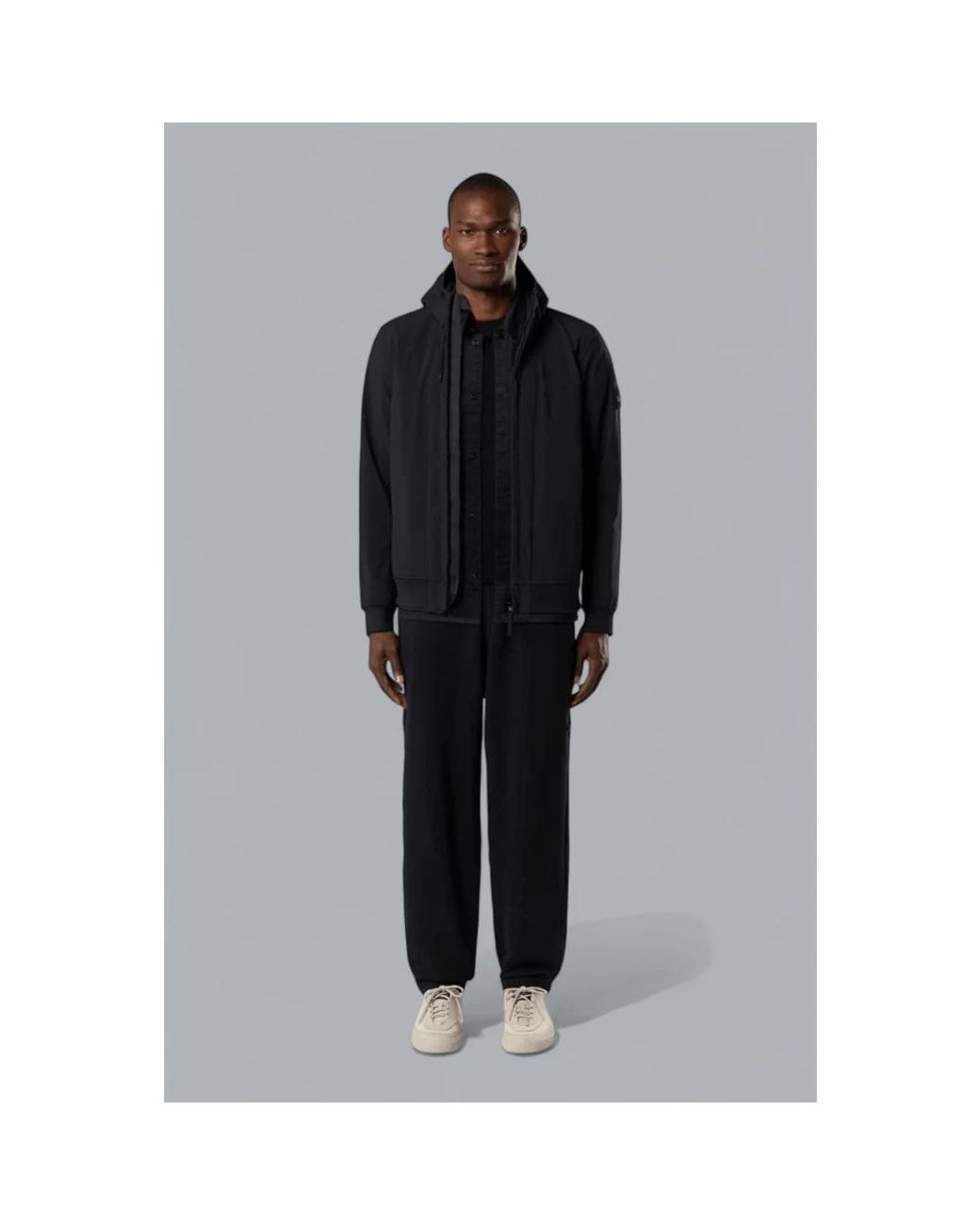 Light Jackets Stone Island de hombre de color Black