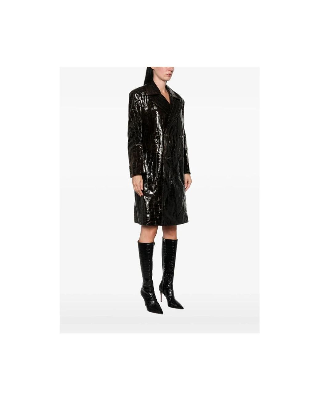 Junya Watanabe Black Double-Breasted Coats