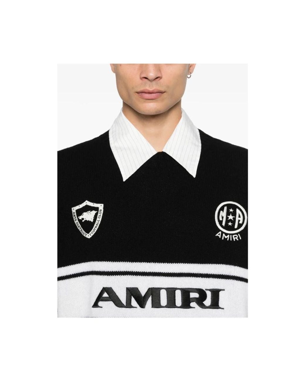 Amiri Black Round-Neck Knitwear for men