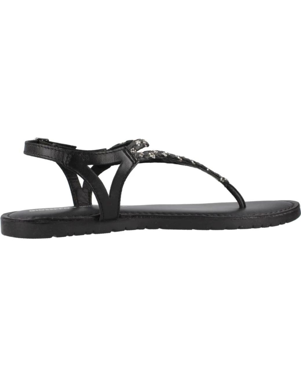 Gioseppo Schoenen ,Zwart ,Stijlvolle Platte Sandalen in het Black