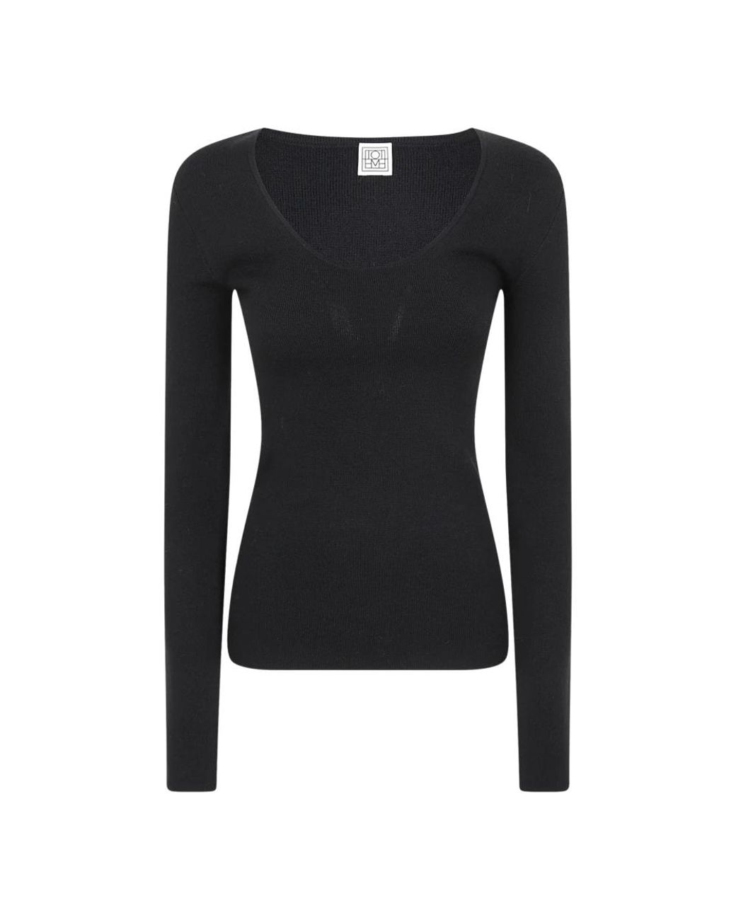 Totême Black Round-Neck Knitwear