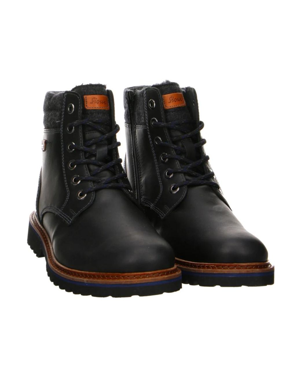 Sioux Klassische Schnürstiefel in Black für Herren