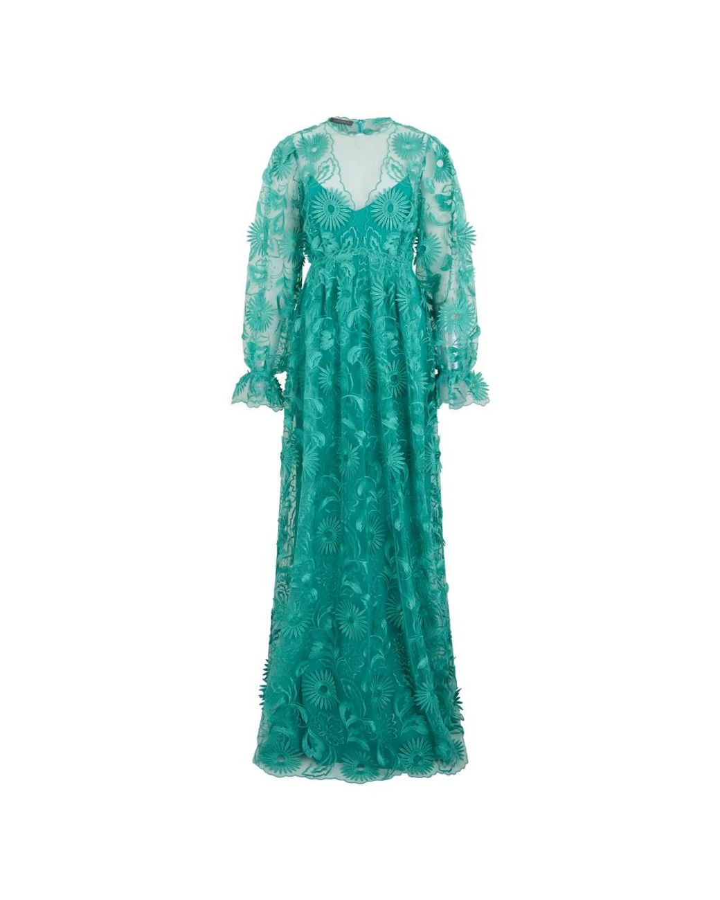 Alberta Ferretti Green Maxi Dresses