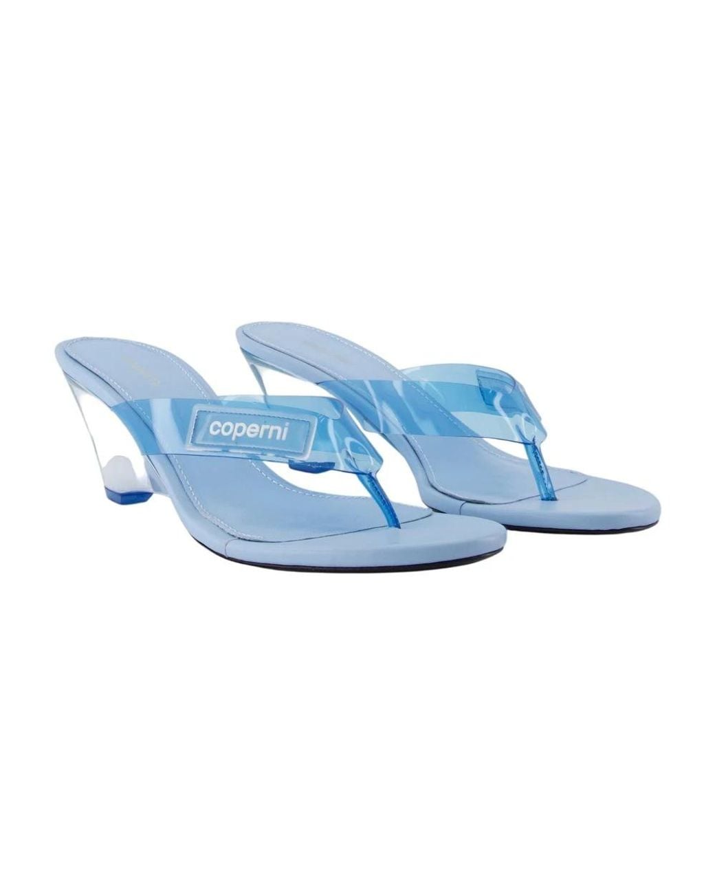 Coperni Blue Heeled Mules