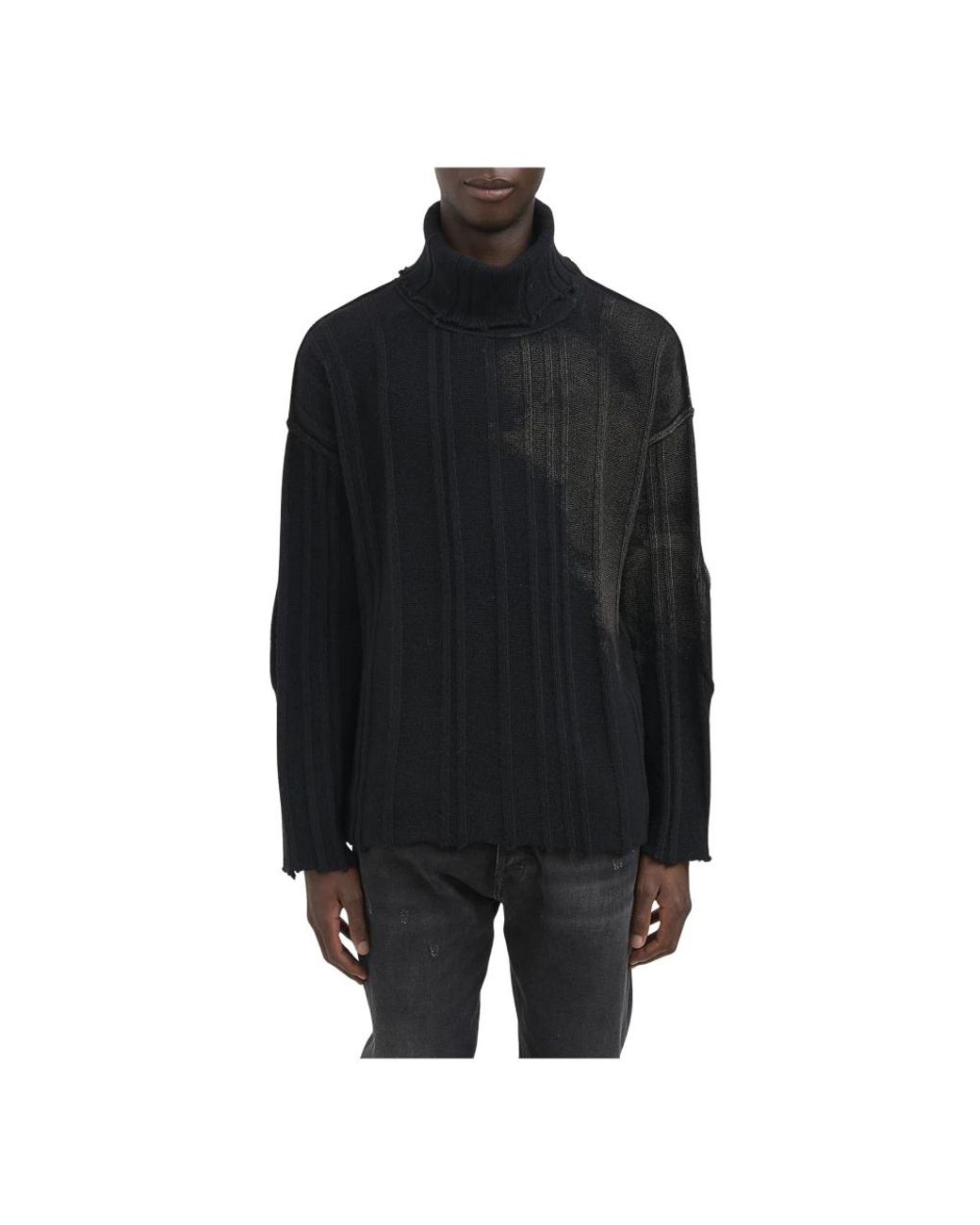 Isabel Benenato Black Turtlenecks for men