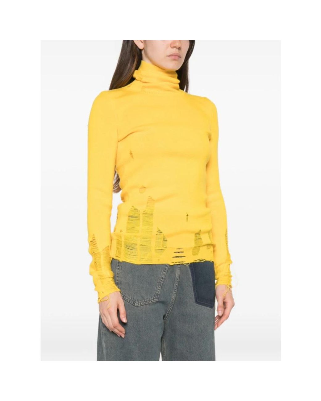 MM6 by Maison Margiela Yellow Turtlenecks