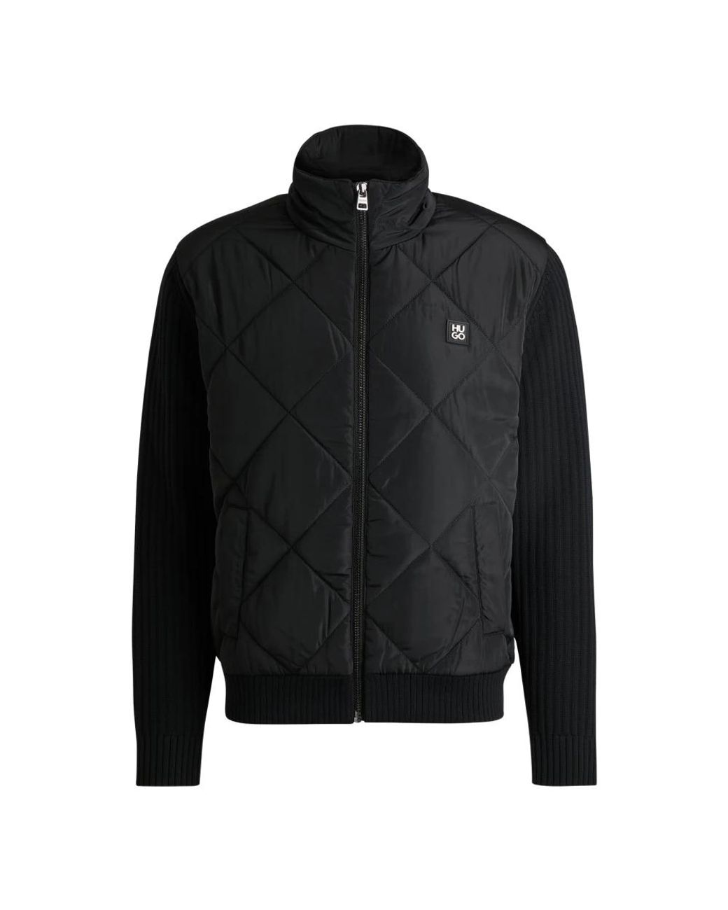 HUGO Jassen ,Zwart ,Wol Stijlvol Vest in het Black voor heren