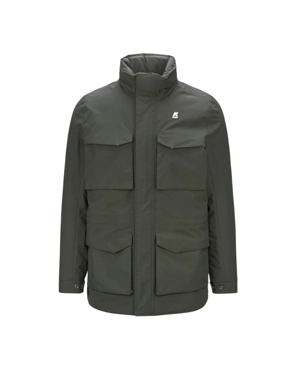 K-Way Jassen ,Grijs ,Polyester Thermo Ottoman Jas in het Green voor heren