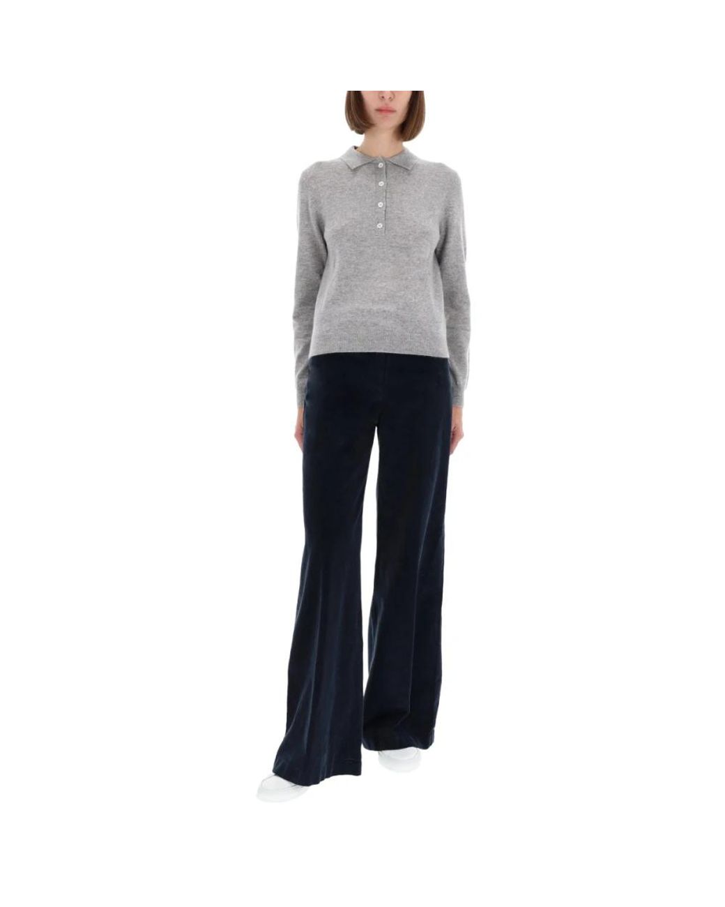 Aspesi Gray Cashmere Knitwear