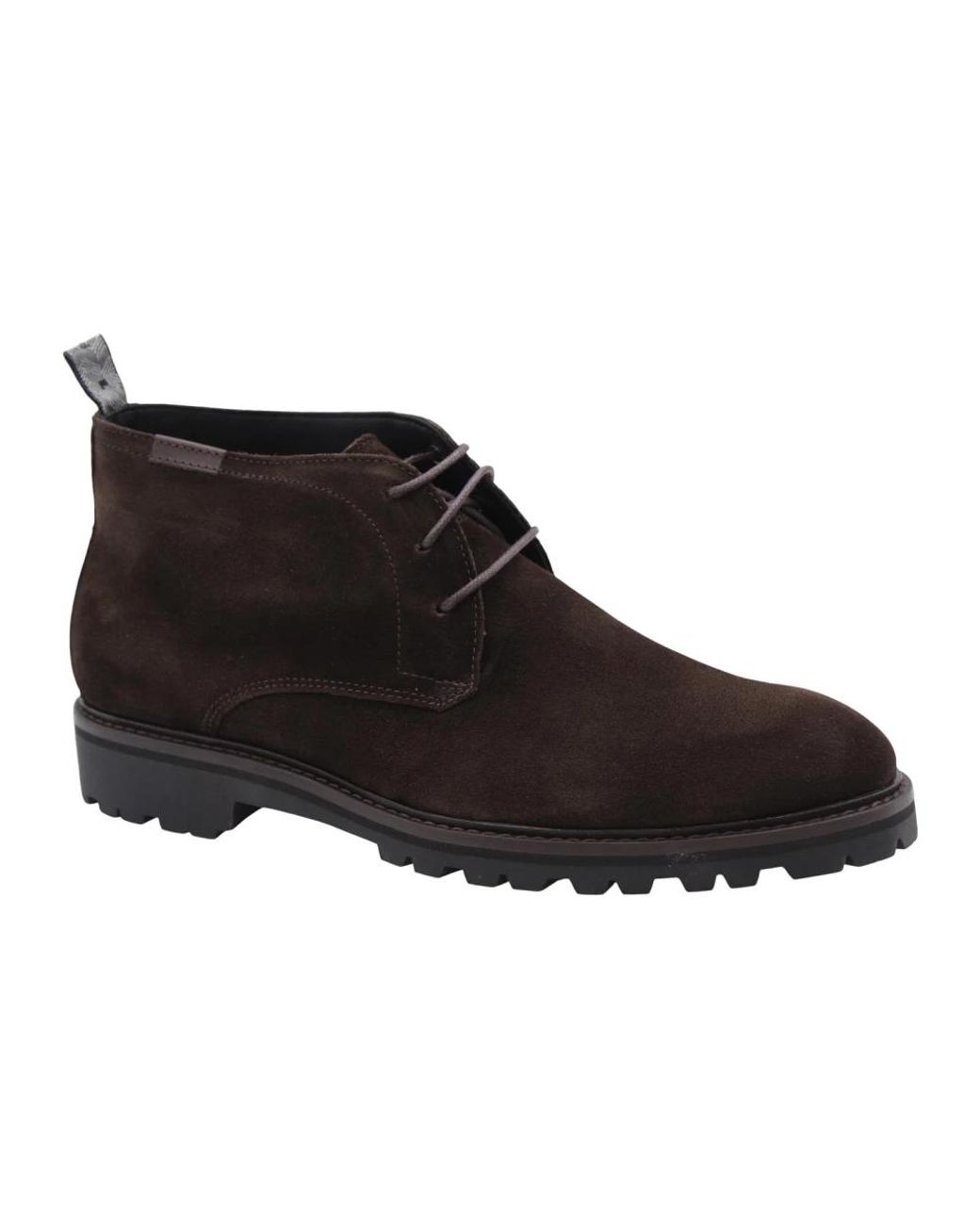 Floris Van Bommel Black Lace-Up Boots for men