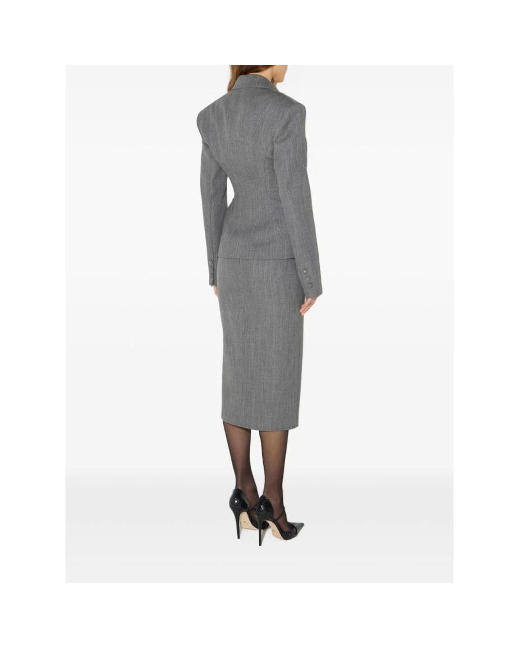 Elisabetta Franchi Gray Pencil Skirts