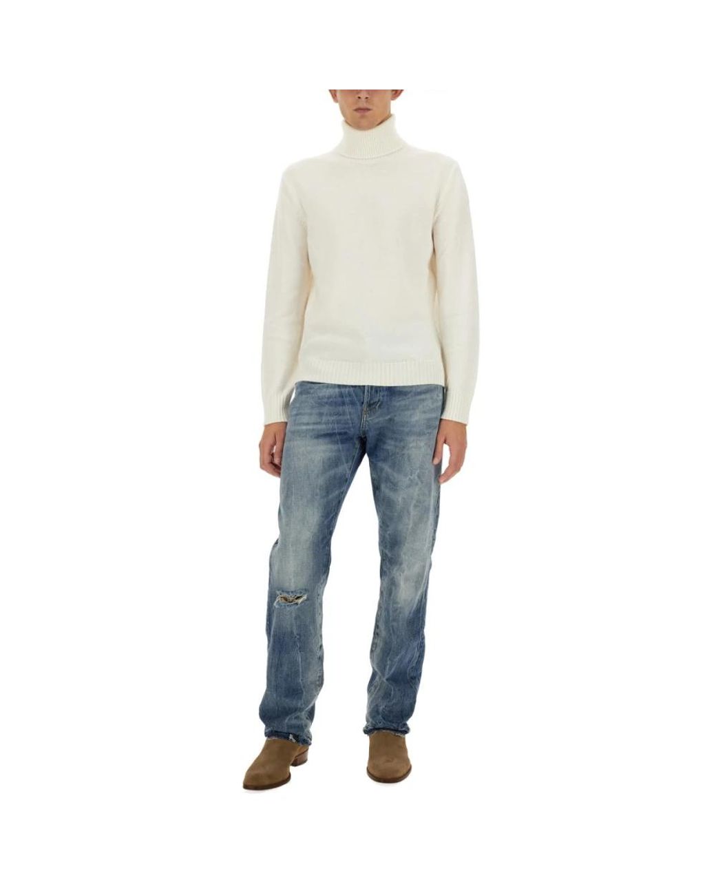 Department 5 Blue Straight Jeans for men