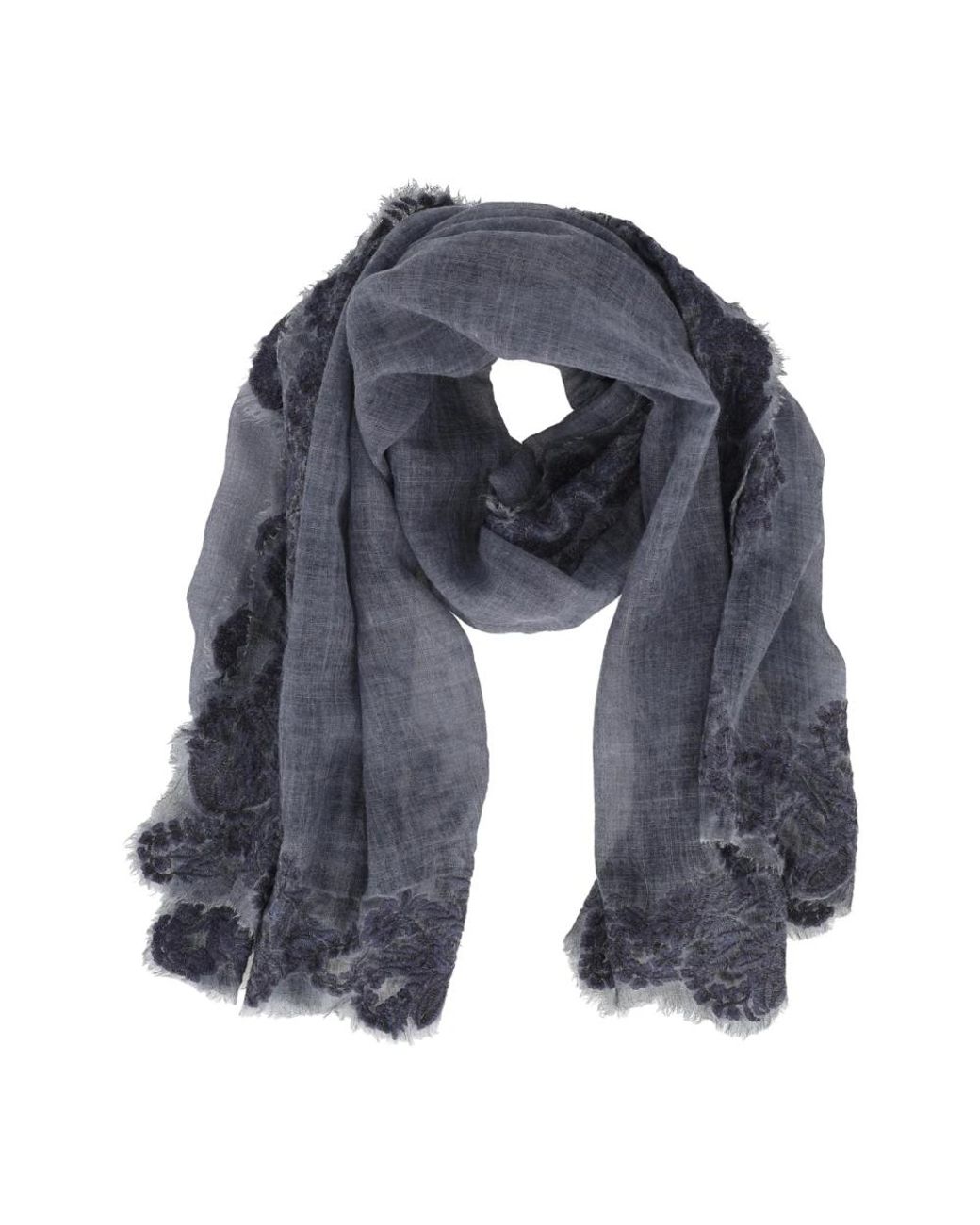 Faliero Sarti Gray Winter Scarves