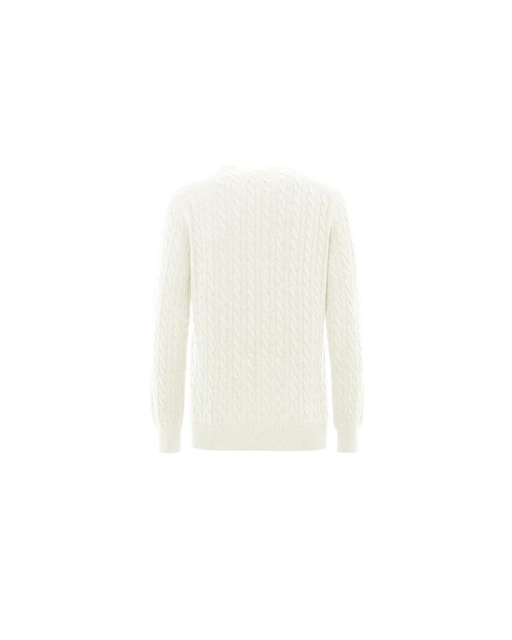 Malo White Cashmere Knitwear for men