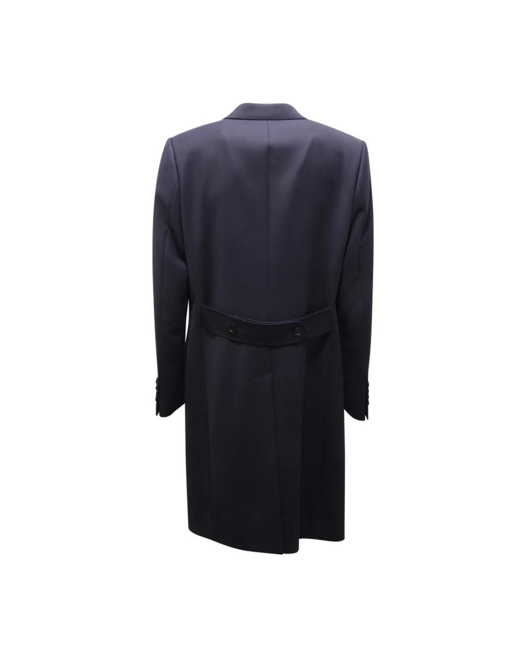 Dolce & Gabbana Blue Single-Breasted Coats for men