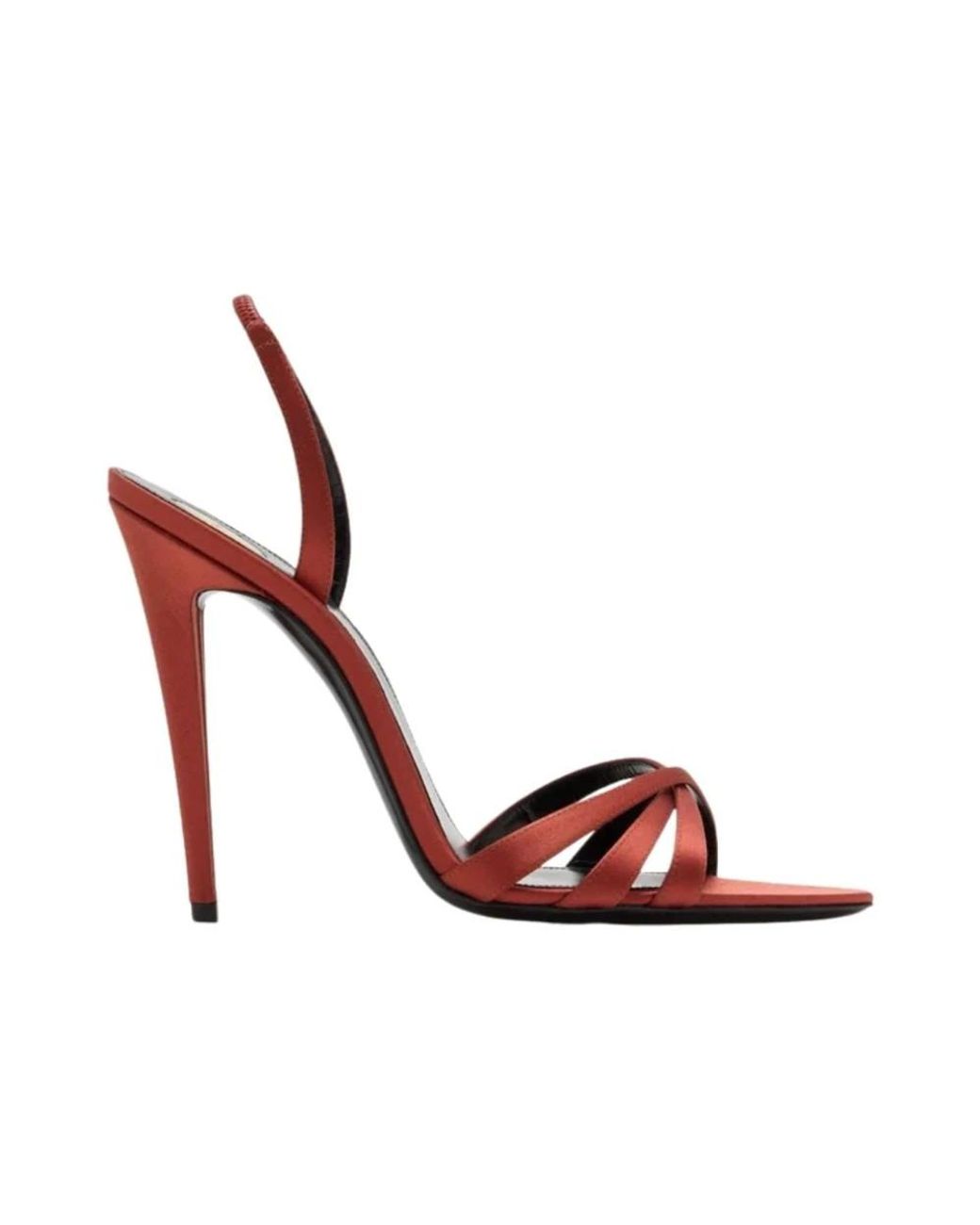 Saint Laurent Red High Heel Sandals