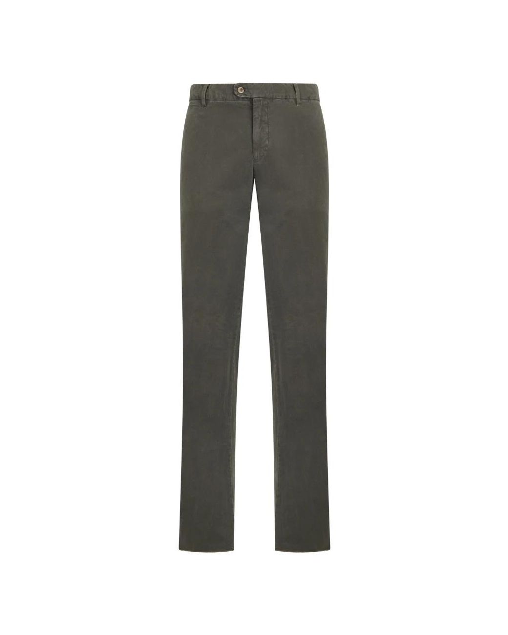 Fedeli Gray Straight Trousers for men