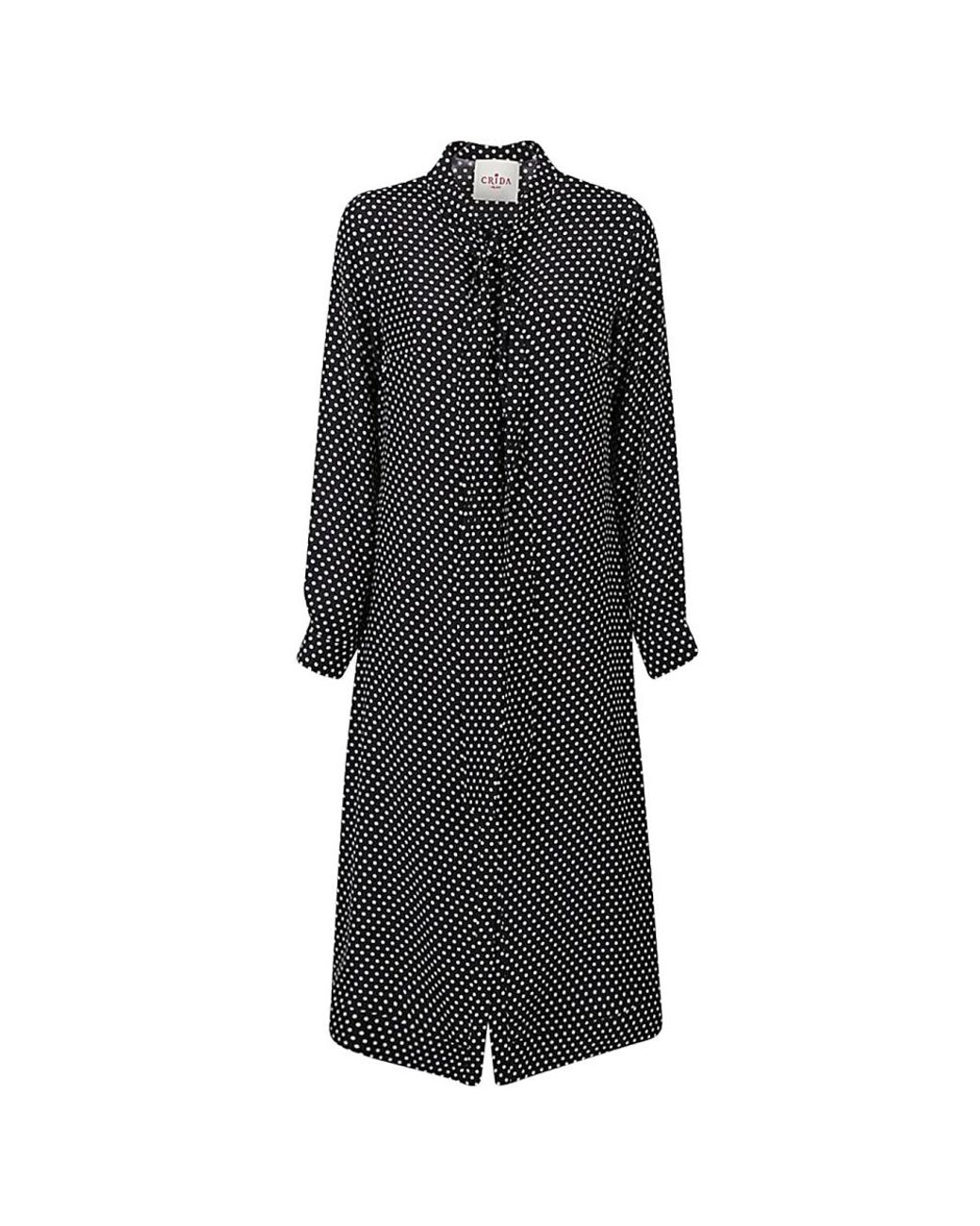 Crida Milano Black Shirt Dresses