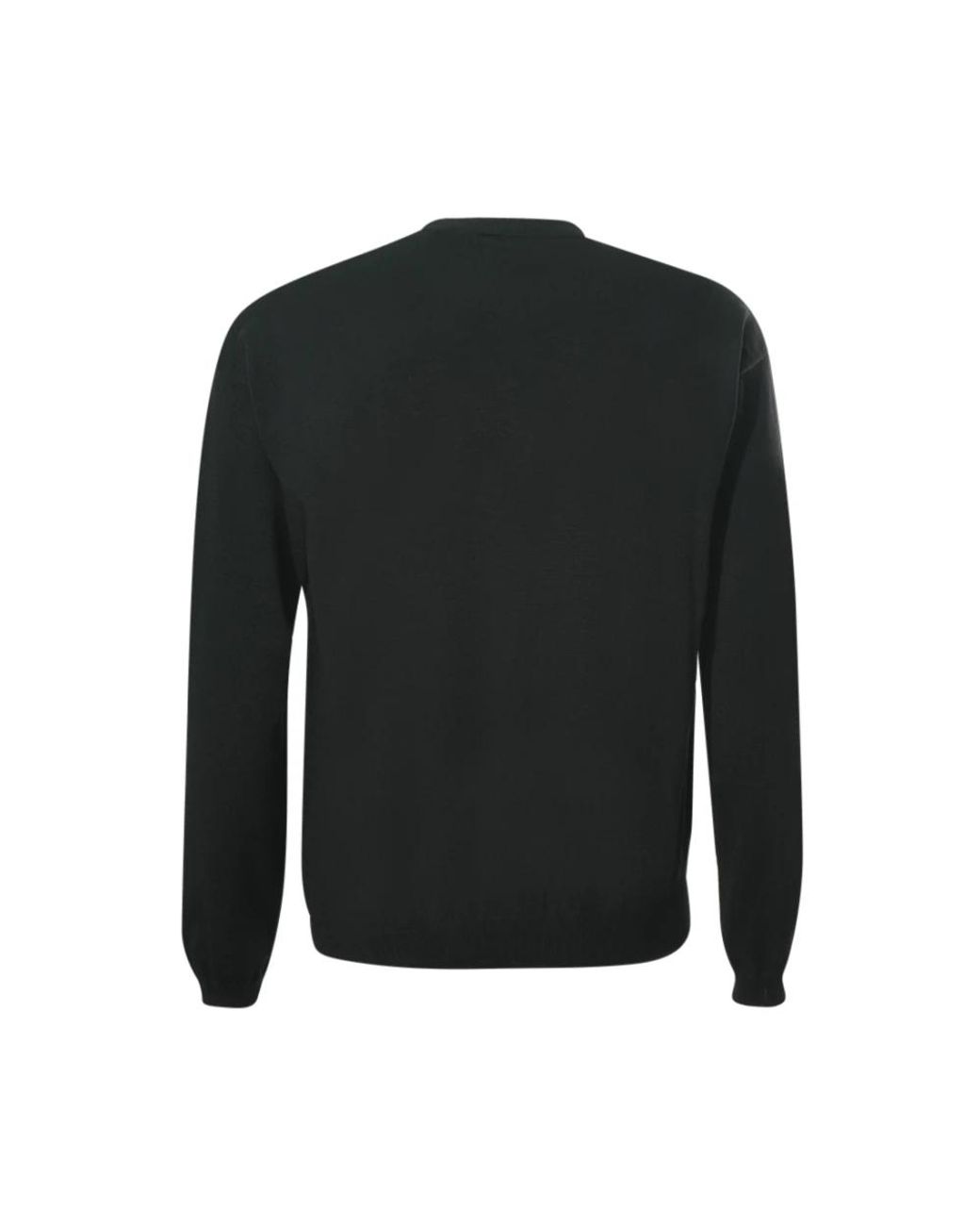 Alpha Studio Black Round-Neck Knitwear for men