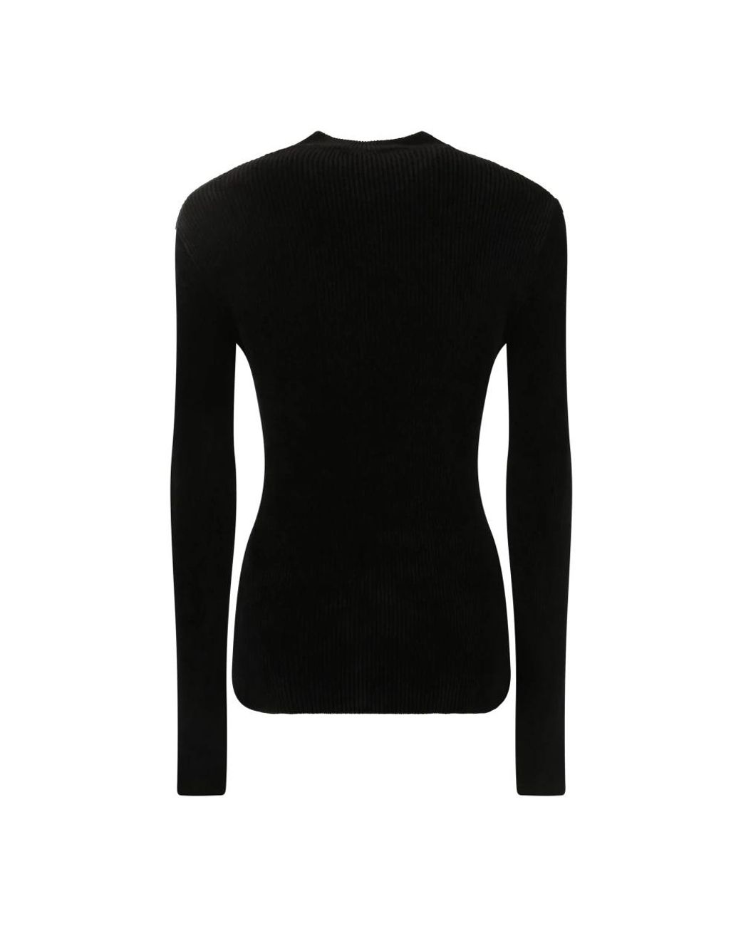 Round-Neck Knitwear MSGM de color Black